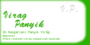 virag panyik business card